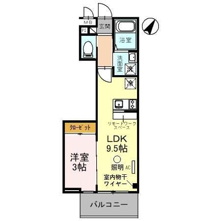 グレイスグリーンヒルズ（206） 間取り図画像