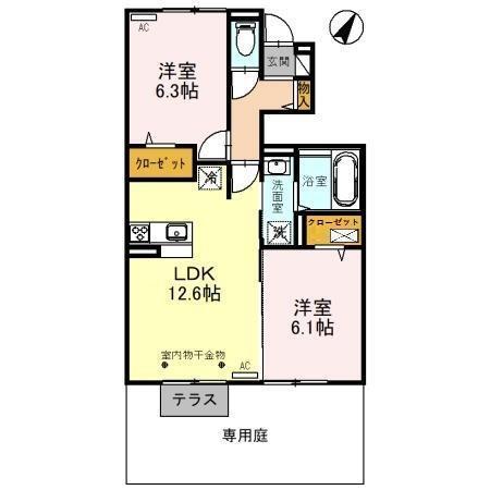 アウレスト（103） 間取り図画像