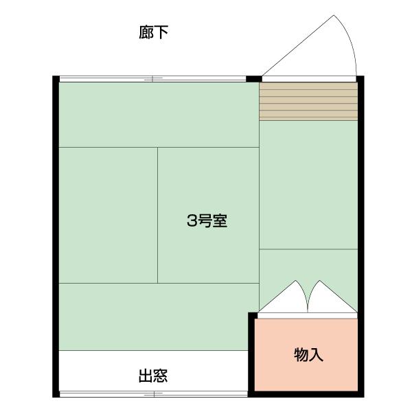 高山旭町貸アパート（3号室） 間取り図画像