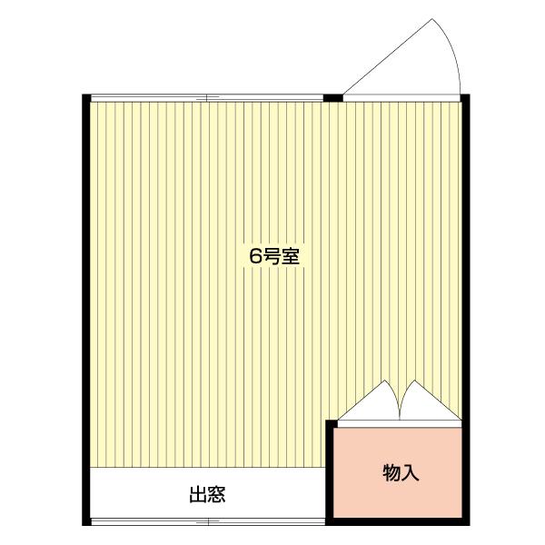 高山旭町貸アパート（6号室） 間取り図画像