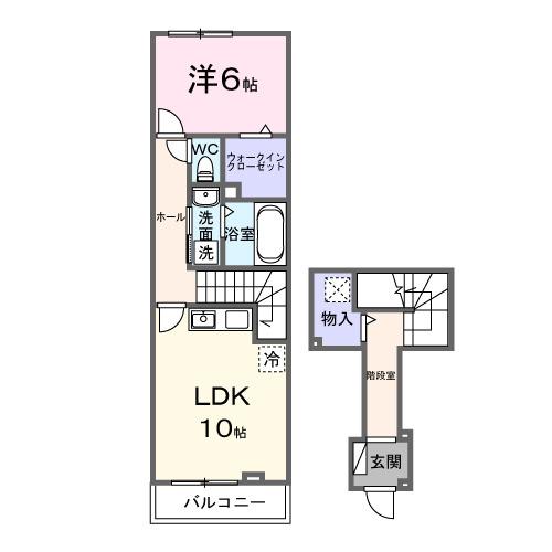 プラシードⅢ（202） 間取り図画像