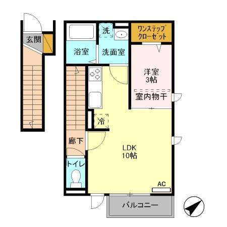 ポーラスターかしわ座（201） 間取り図画像
