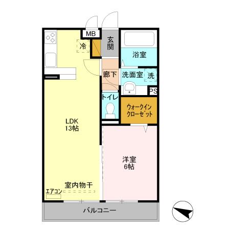 グランメール北鴻巣（303） 間取り図画像