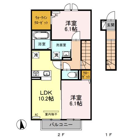 ボナール泉台　Ｂ（205） 間取り図画像