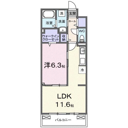 グレイスパークⅢ（303） 間取り図画像