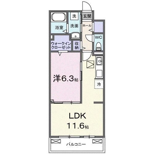 グレイスパークⅢ（103） 間取り図画像