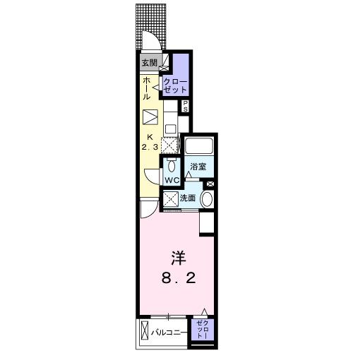 ウォールデンステート（102） 間取り図画像