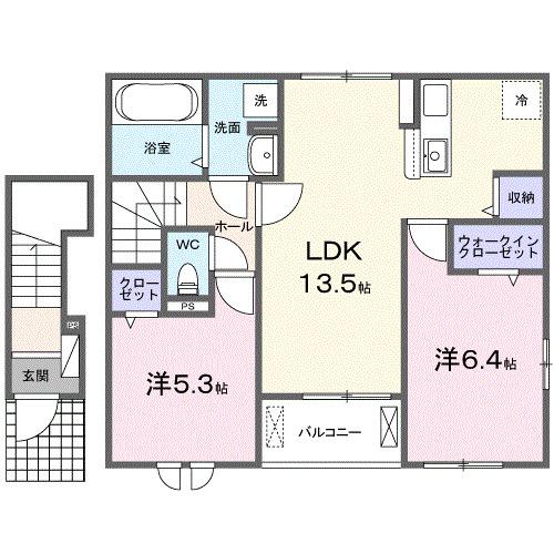 フローラル（203） 間取り図画像