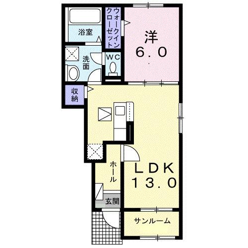クレッセント（106） 間取り図画像