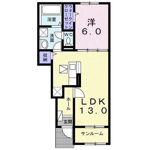 クレッセント（105） 間取り図画像