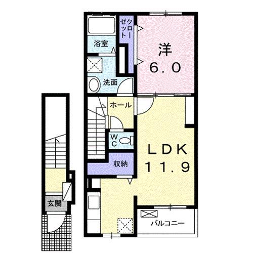 カーサ・エスクラン（202） 間取り図画像