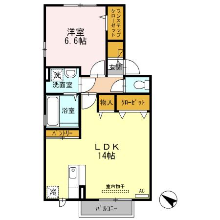 ヴューテラス　Ａ（202） 間取り図画像
