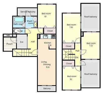 apartment 二ツ家４丁目