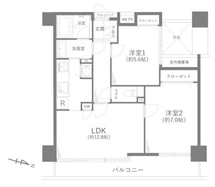 コート浦和常盤 間取り図画像