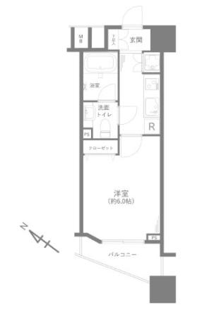 ファーストリアルタワー新宿 間取り図画像
