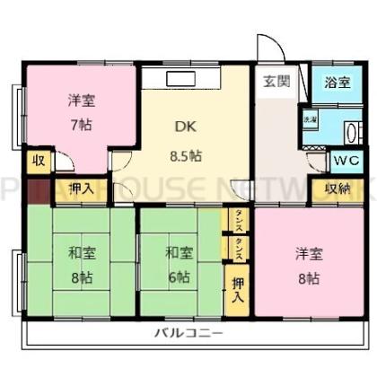 田無ハイム 間取り図写真