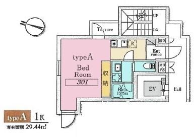 typeAの301のお部屋です
