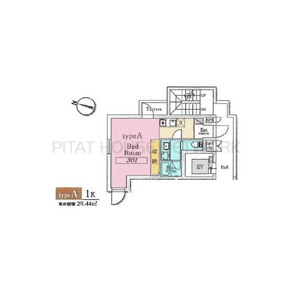 typeAの301のお部屋です