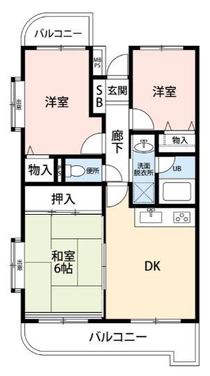 レーベンコート（205） 間取り図画像