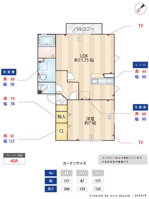 アイリス田無AB（A201） 部屋画像