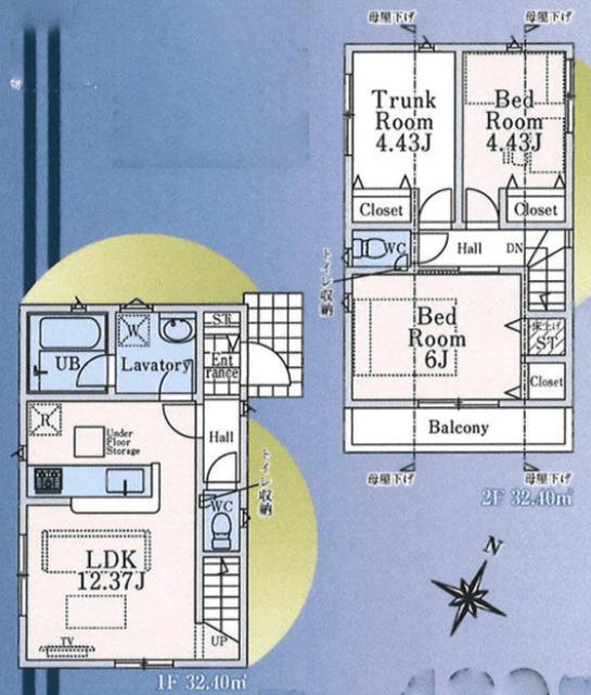 クレイドルガーデン西東京市住吉町 第11 １号棟 間取り図画像
