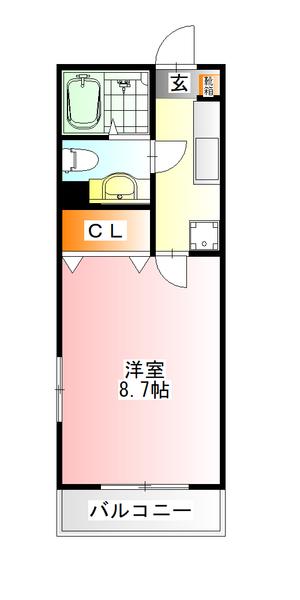 日野市多摩平アパート 間取り図画像
