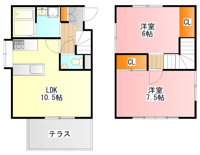 羽村市羽中一戸建 間取り図画像