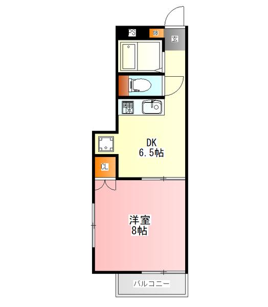 日野市新町マンション 間取り図画像