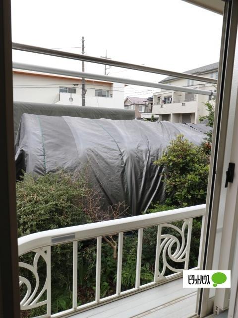 日野市旭が丘アパート バルコニー