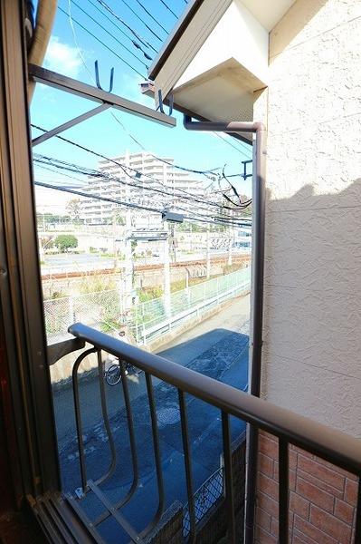 日野市豊田アパート バルコニー