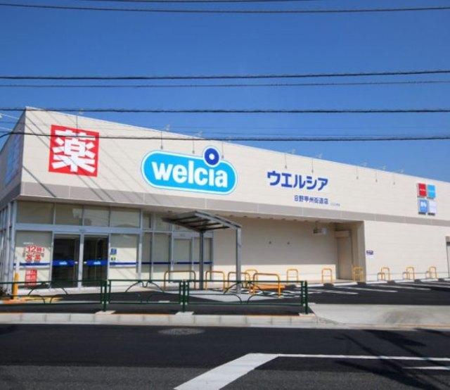 ウエルシア日野甲州街道店：604m