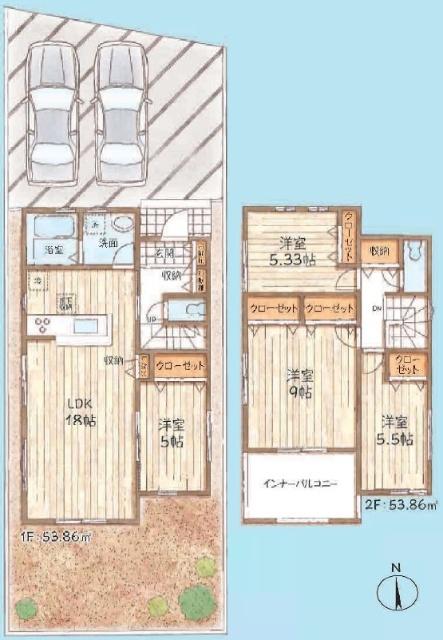 使い勝手の良い大型４LDKの間取り