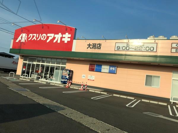 クスリのアオキ大潟店：1038m