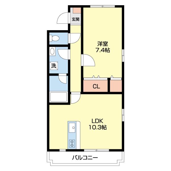 ノアズアークⅠ（3A） 間取り図画像