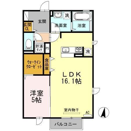 バムセプレイス　Ⅱ（201） 間取り図画像