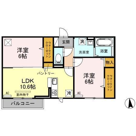アグラード（102） 間取り図画像