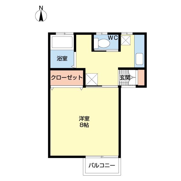 ハイツルーセントⅠ（101） 間取り図画像