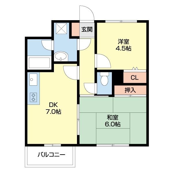 ライオンズマンション高田（605） 間取り図画像