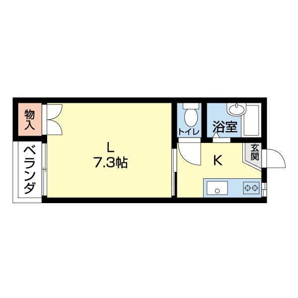 ランセルハウス（２C） 間取り図画像