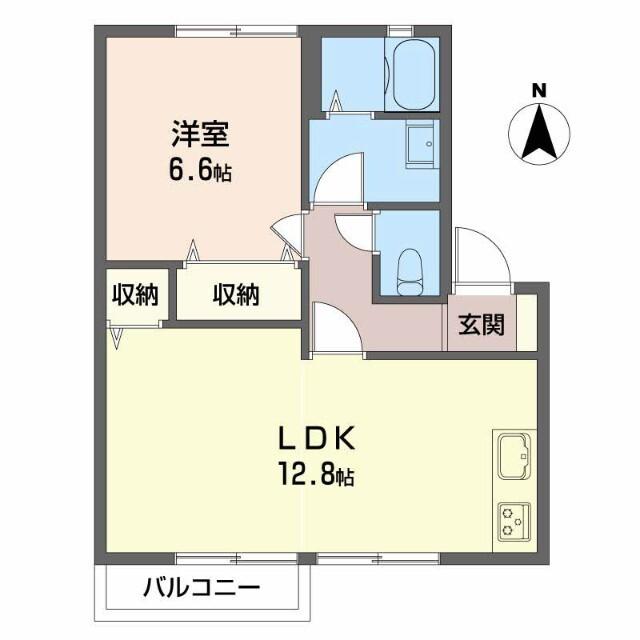 フォンテーヌ D（202） 間取り図画像