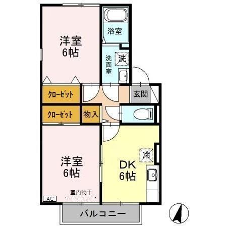 ロイヤルガーデン子安　Ｂ（202） 間取り図画像