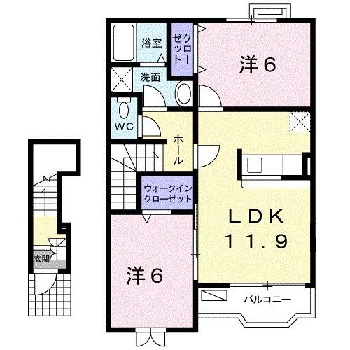 ビレッジケイツⅡ（202） 間取り図画像
