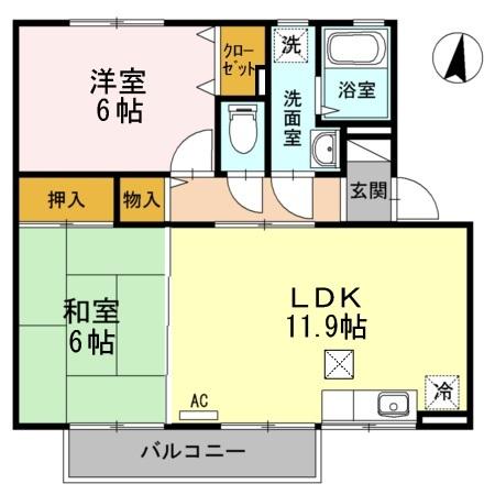 グラン・デ・ハイツ　Ｂ（102） 間取り図画像