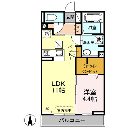 アクシア西本町（103） 間取り図画像