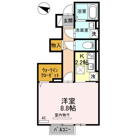コントレイル（106） 間取り図画像
