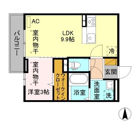 サニーガーデン（207） 間取り図画像