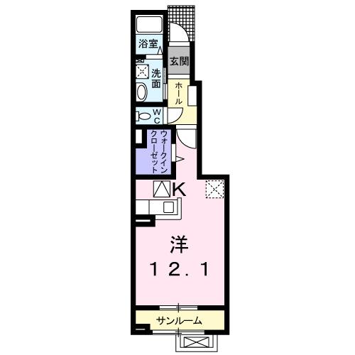 カルムＢ（103） 間取り図画像