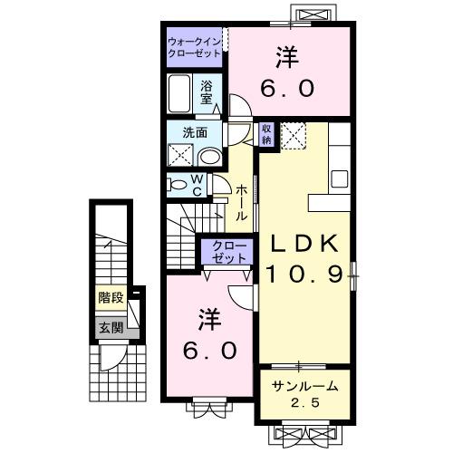 カーサ・アマーレ押上Ⅱ（205） 間取り図画像