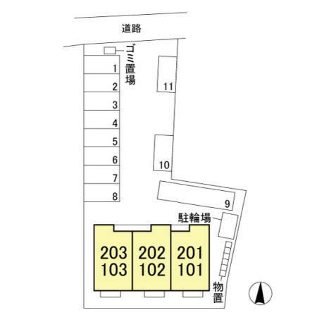 レガーロ潟町（201） 駐車場