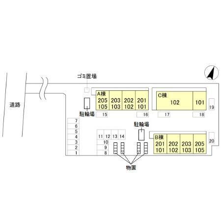 エクセレントコート　Ｃ棟（102） 駐車場